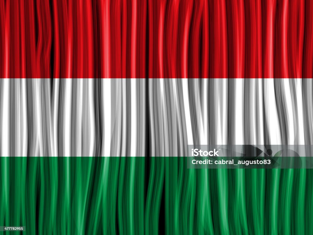 Hungary Flag Wave Fabric Texture Background Vector - Hungary Flag Wave Fabric Texture Background Abstract stock vector