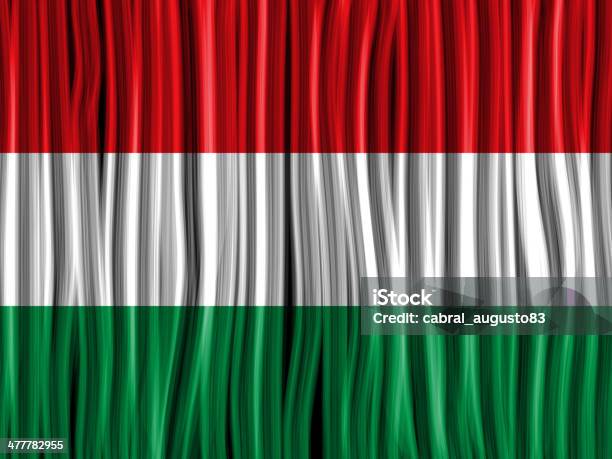 Hungary Flag Wave Fabric Texture Background Stock Illustration - Download Image Now - Abstract, Backgrounds, Canvas Fabric