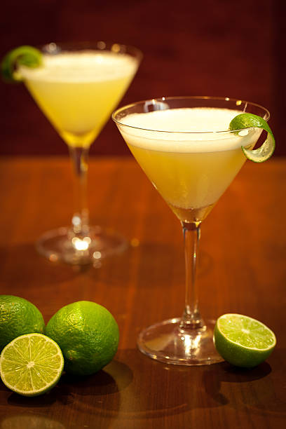 istock Lemon cocktail drinks with dark wooden background 477799126