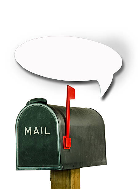 istock Text Bubble above a rural black mailbox- room for copy 477801238