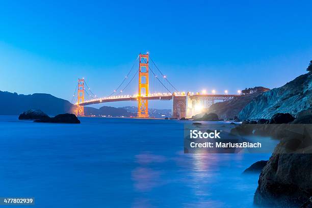 Golden Gate - Fotografie stock e altre immagini di Acciaio - Acciaio, Acqua, Ambientazione esterna