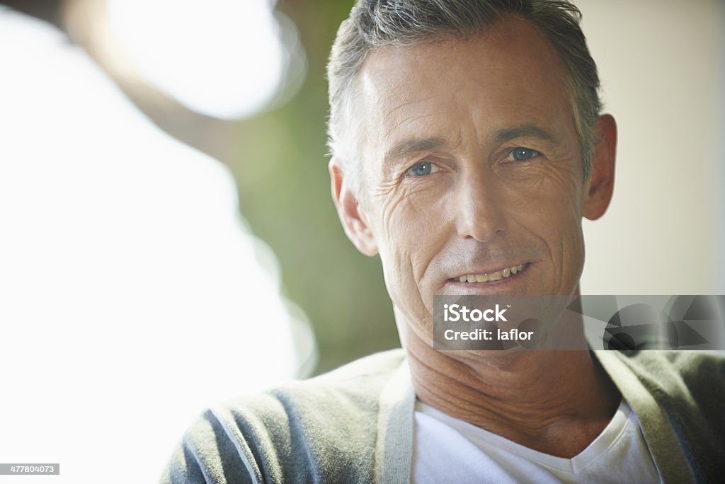 He's got a lifetime of experience behind him Cropped view of a handsome mature man looking at the camera 50-54 Years Stock Photo