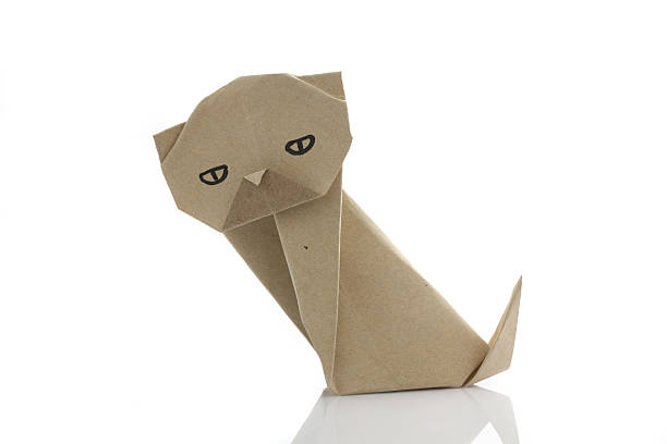 istock Origami dog by recycle papercraft 477804937