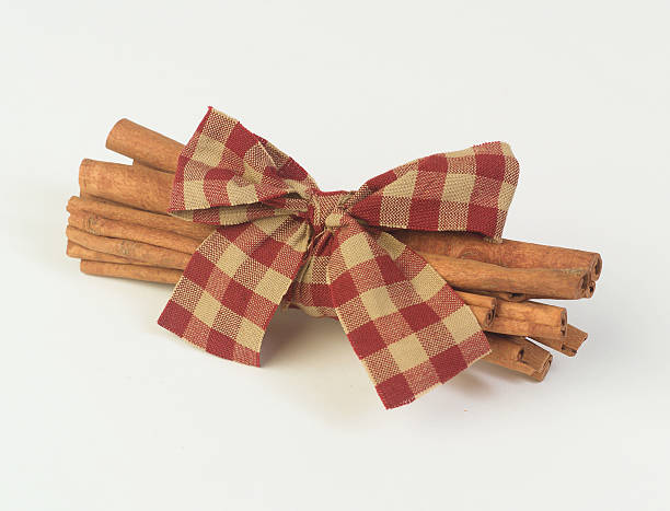 Cinnamon Sticks and Red Gingham Bow