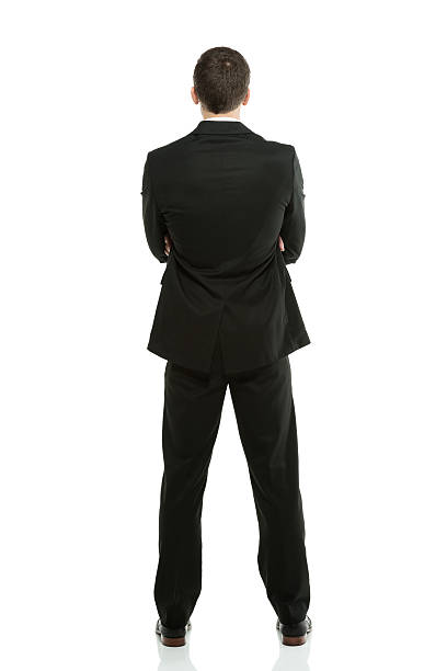 istock Rear view of businessman standing 477806267