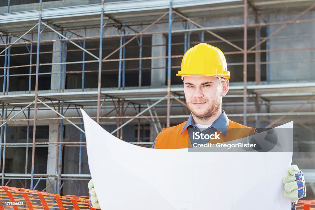 Trabalhador de Construção - Foto de stock de Adulto royalty-free