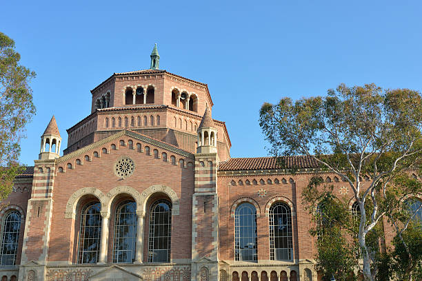 Powell Library of UCLA Powell Library Building in campus of the University of California, Los Angeles (UCLA), Los Angeles, USA ucla photos stock pictures, royalty-free photos & images