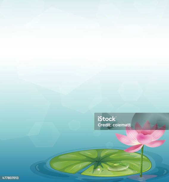 Briefpapier Mit Wasserlilien Und Rosa Blumenmuster Stock Vektor Art und mehr Bilder von Bewegungsunschärfe - Bewegungsunschärfe, Bildkomposition und Technik, Blau