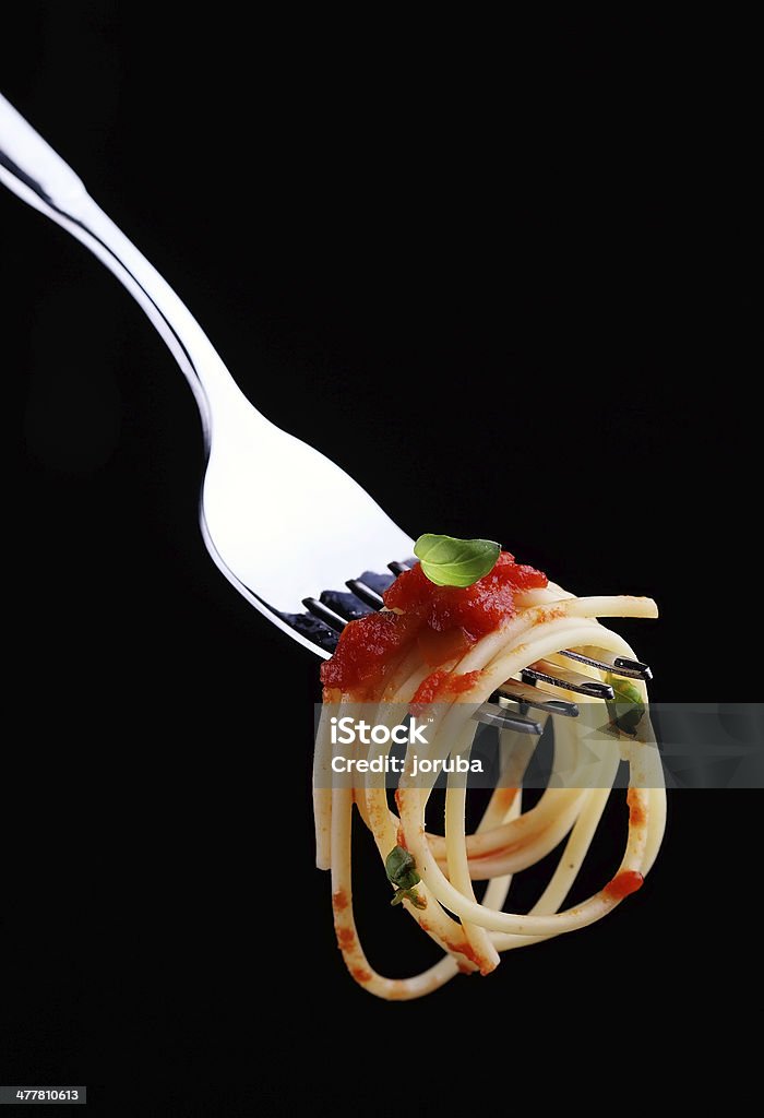 Spaghetti - Foto stock royalty-free di Basilico