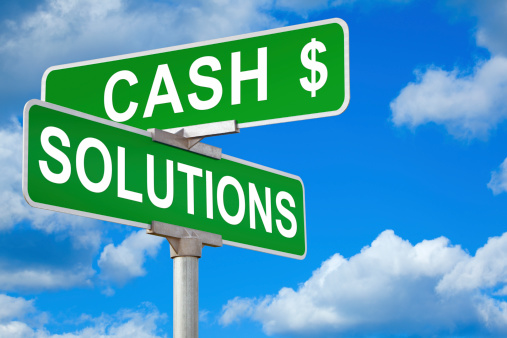 Cash Solutions Street Sign