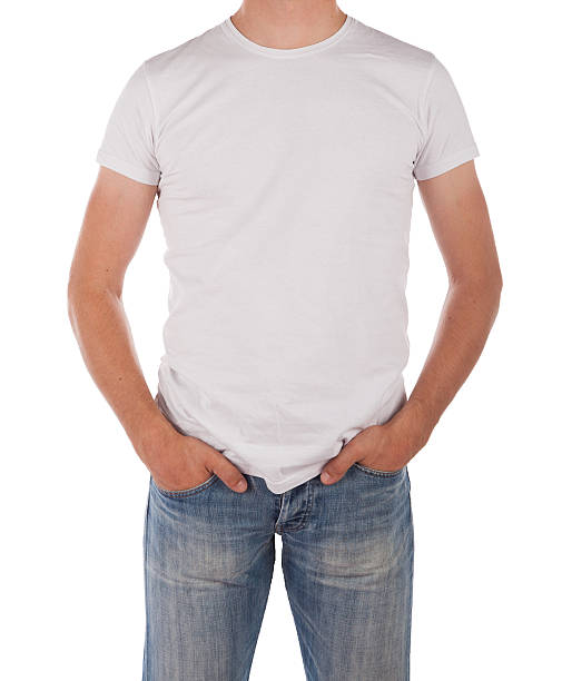 istock Man in blank white shirt 477813711