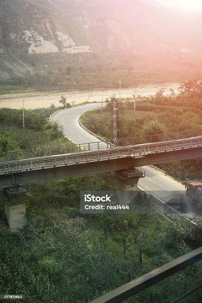 Autostrada ponte Viadotto - Foto stock royalty-free di Ambientazione esterna