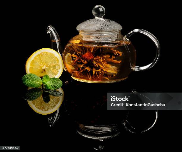 Blooming Tea Stock Photo - Download Image Now - Black Background, Bundle, Cultures