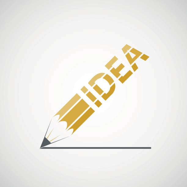 essay writing clip art images Logo pen with the inscription idea. Logo pen with the inscription idea. Vector image. essay writing stock illustrations