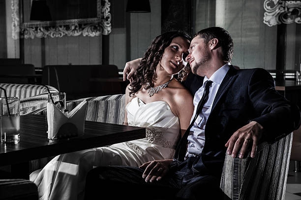 istock Real wedding: bride and groom at the funny summer day 477814886