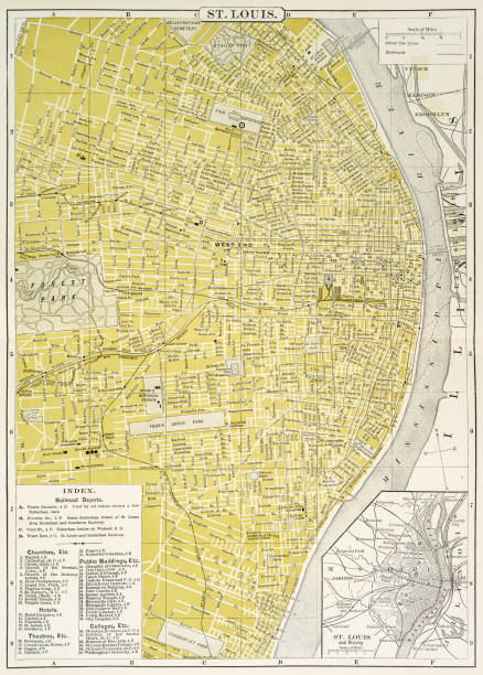 Map Of St. Louis 1894