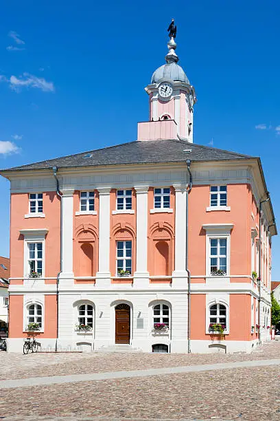 Historic townhall of Templin, East Germany, Uckermark