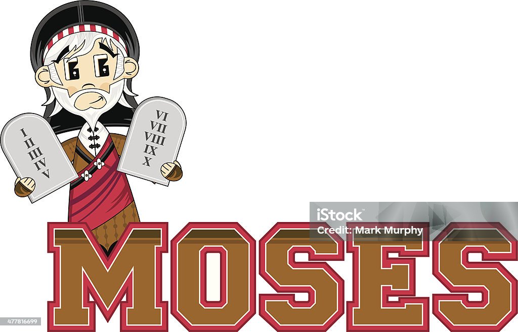 Moses Dowiedz się o przeczytanie Ilustracja - Grafika wektorowa royalty-free (Alfabet)