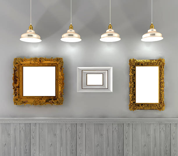 istock retro interior with paintings and mirrors 477816702