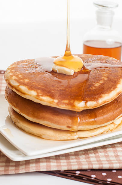 istock Pancakes with butter and syrup. 477816813