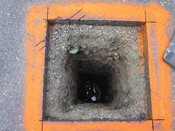 hydrovacuum barreno - drill mining rock borehole fotografías e imágenes de stock