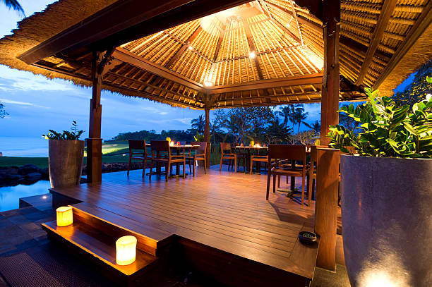 istock Beach hut outdoor restaurant 477817133