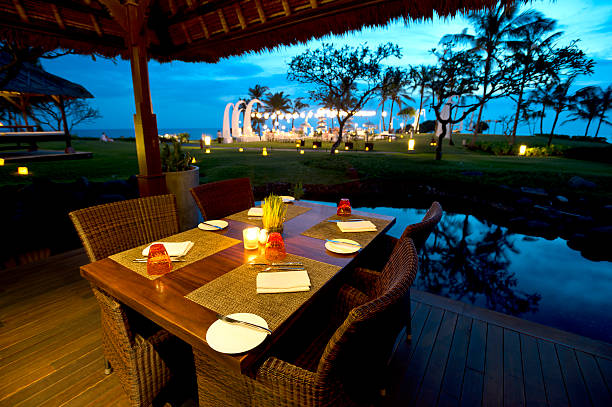 istock Elegant outdoor restaurant 477817135