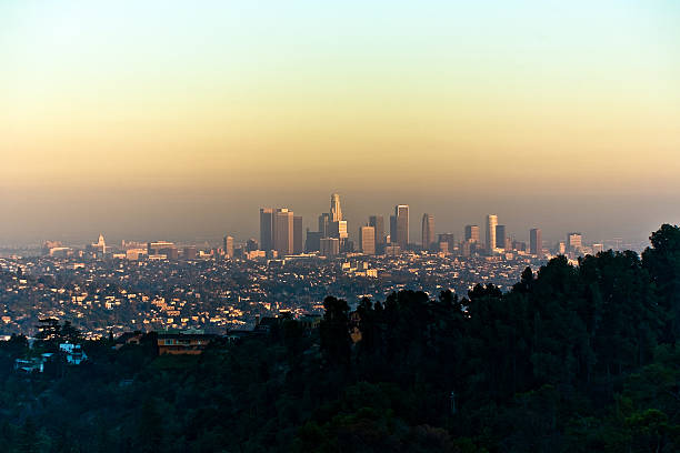 istock sunset in Los Angeles seen from Griffith Park 477817171