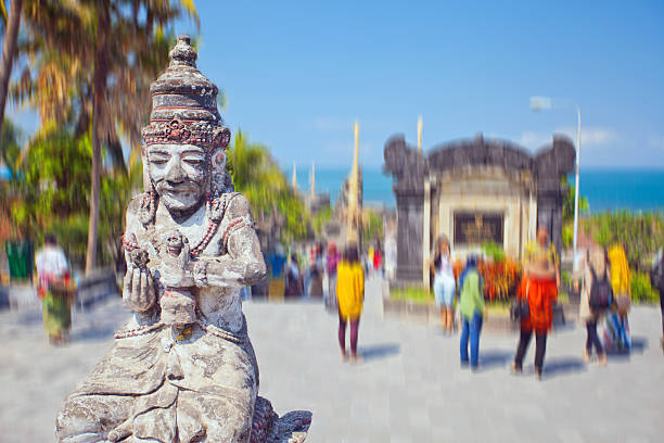 Image of ancient statue of mythological heroe of Indonesia on the island of Bali