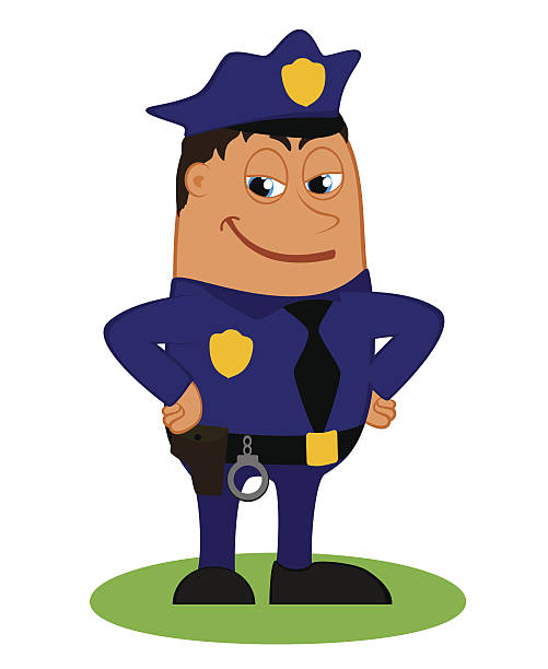 ilustrações de stock, clip art, desenhos animados e ícones de polícia em uniforme - police officer security staff honor guard