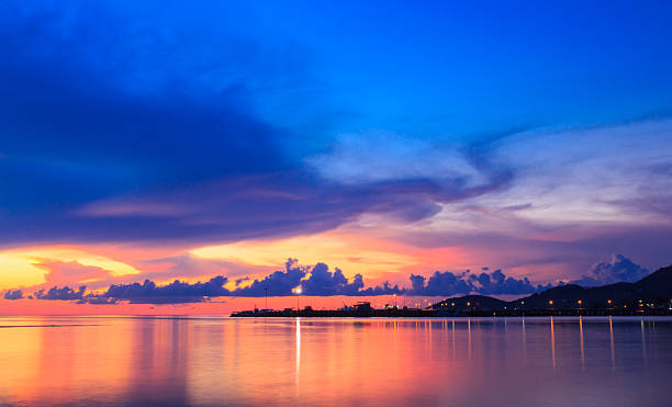 istock Drametic cloud and sky  at dusk.Long exposure technique 477818491
