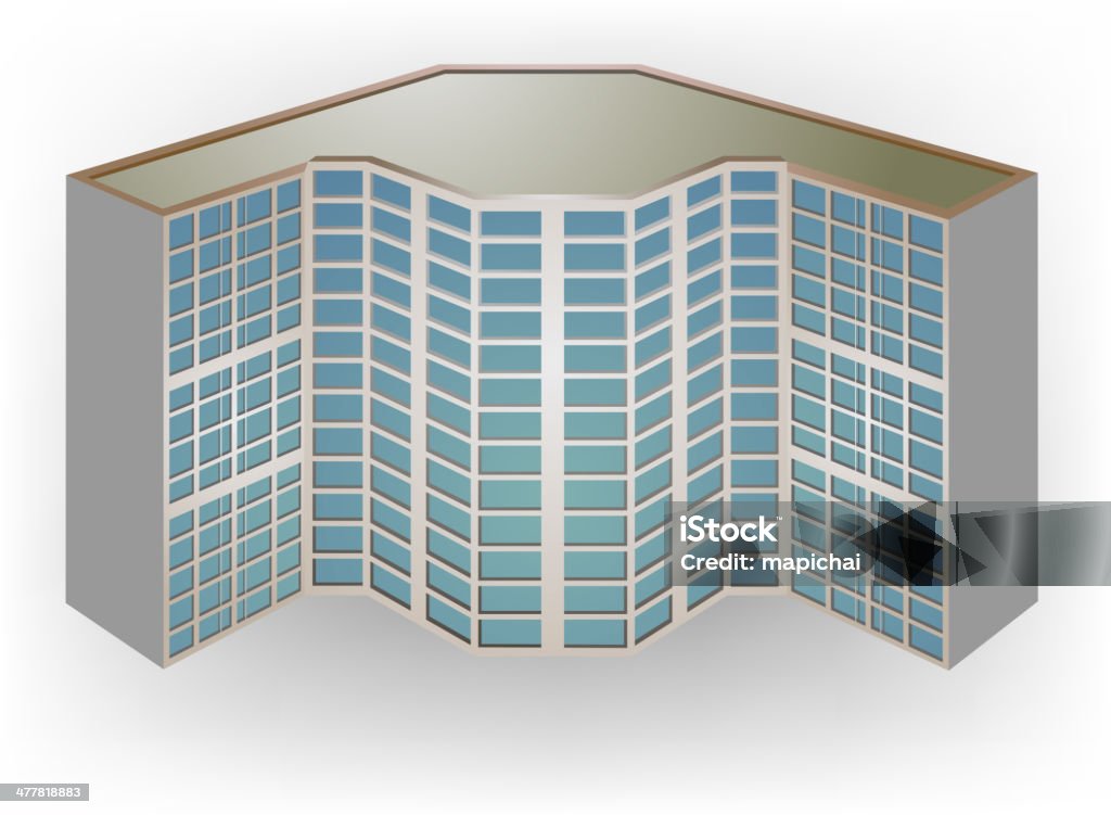 Apartment - Lizenzfrei Außenaufnahme von Gebäuden Vektorgrafik