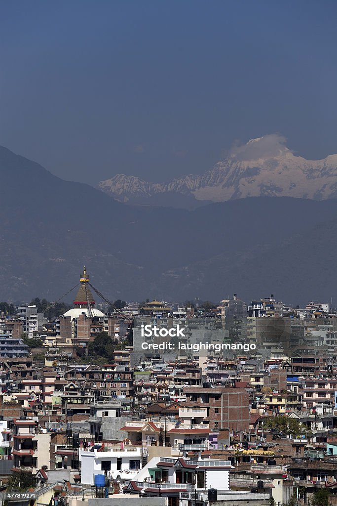 ボダナートの仏塔ネパールのカトマンズバレー - アジア大陸のロイヤリティフリーストックフォト