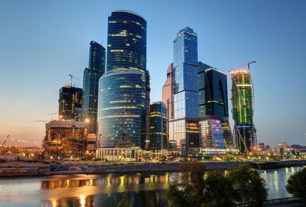 istock Moscow-city (Moscow International Business Center) at night 477819797