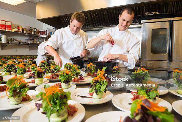Plating Up Stock Photo - Download Image Now - Chef, Food, Abundance