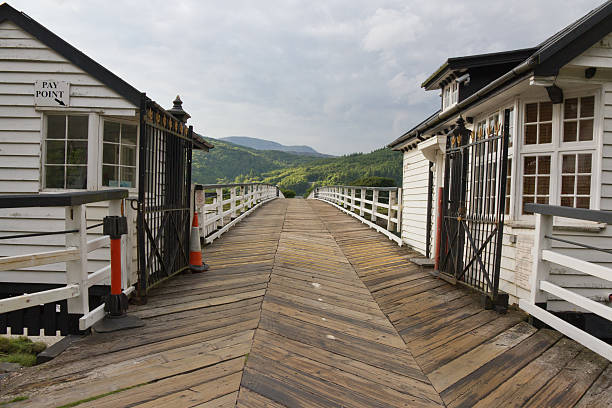 istock Old wooden Toll Bridge 477824137