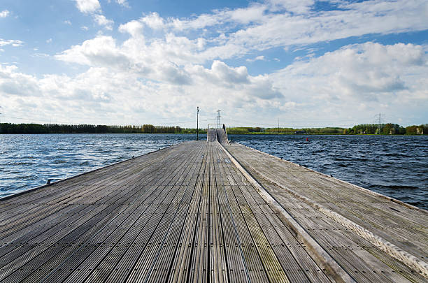 istock Wooden pier in Almere 477824580