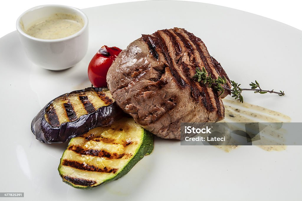 Gegrilltes Rindfleisch steak - Lizenzfrei Abnehmen Stock-Foto