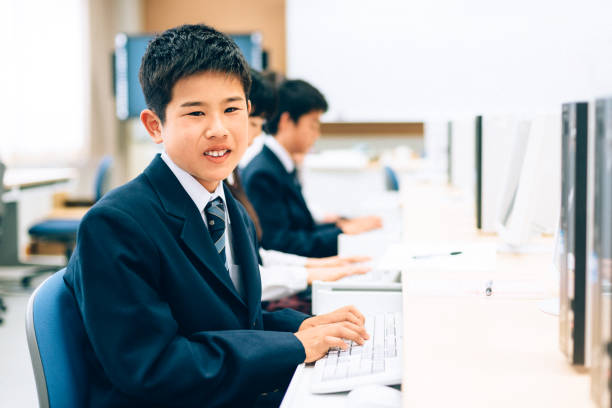 istock Japanese Teenage Students in Computer Lab 477827670