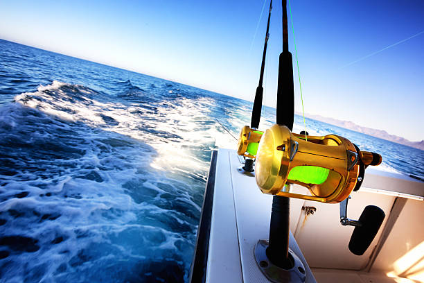 istock Ocean Fishing Reel on Boat 477827754
