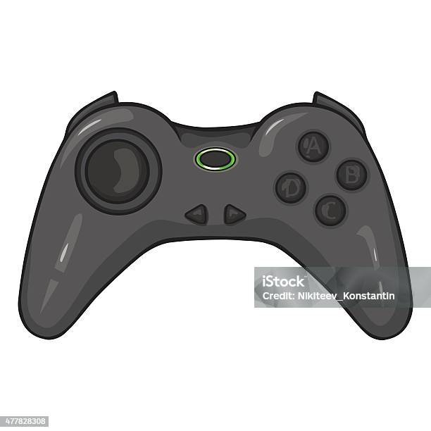 Vector Single Cartoon Wireless Joystick Stock Illustration - Download Image Now - 2015, Brand Name Video Game, Clip Art