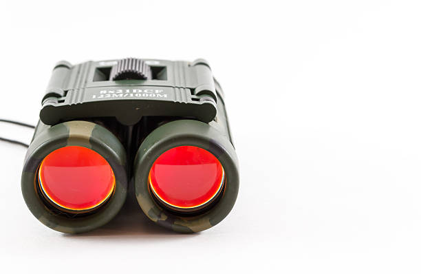 primer plano de camuflaje estilo binoculares - binoculars watching optical instrument closed fotografías e imágenes de stock