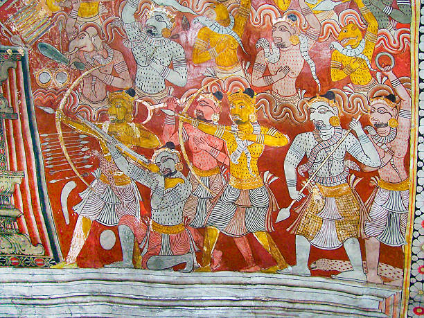 istock religious Paintings Inside of Rock Temple in Dambulla 477829043