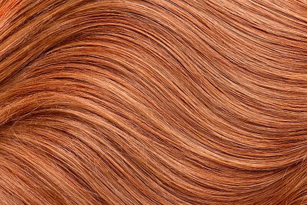 istock Long red human shiny hair 477829506