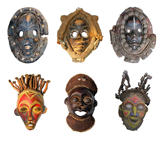 máscaras africanas - zulu african descent africa dancing imagens e fotografias de stock