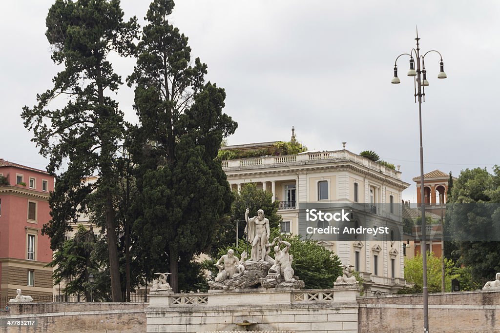 포폴로 광장 로마에 - 로열티 프리 거리 스톡 사진
