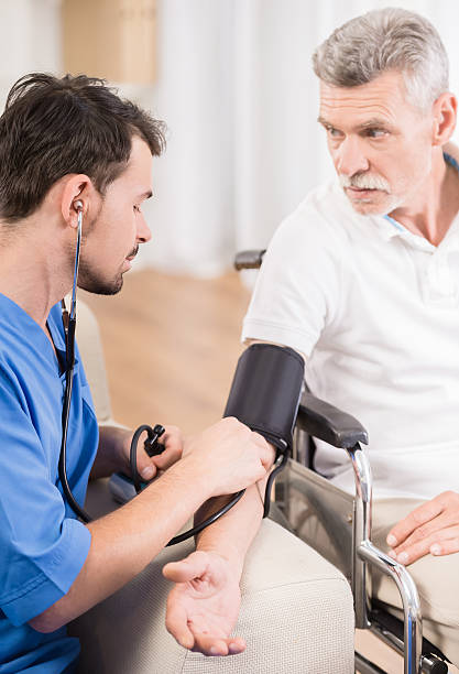 istock Old man at hospital 477834370