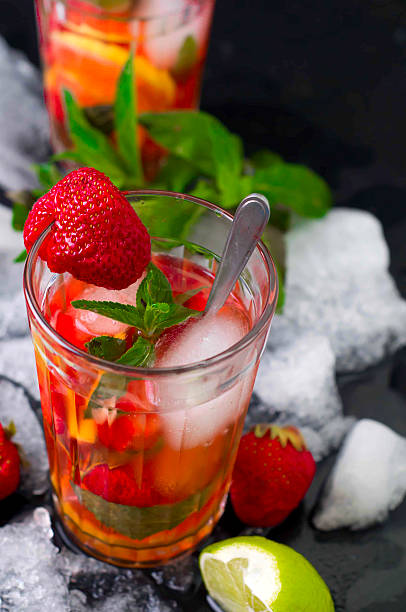 istock Refreshing summer drink with Strawberry 477834858