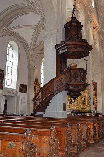istock Church of St. Leodegar (Hofkirche) in Lucerne, Switzerland 477834896