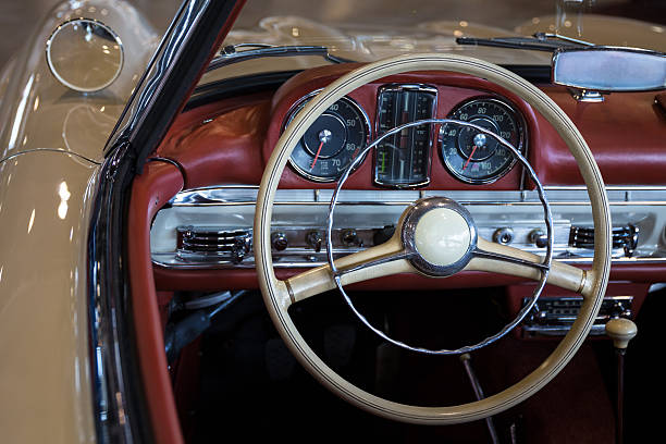 istock dashboard of a vintage car 477835228